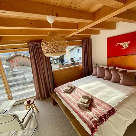 木屋 Sarana Mountain - Chalet Mitoyen Proche De Verbier